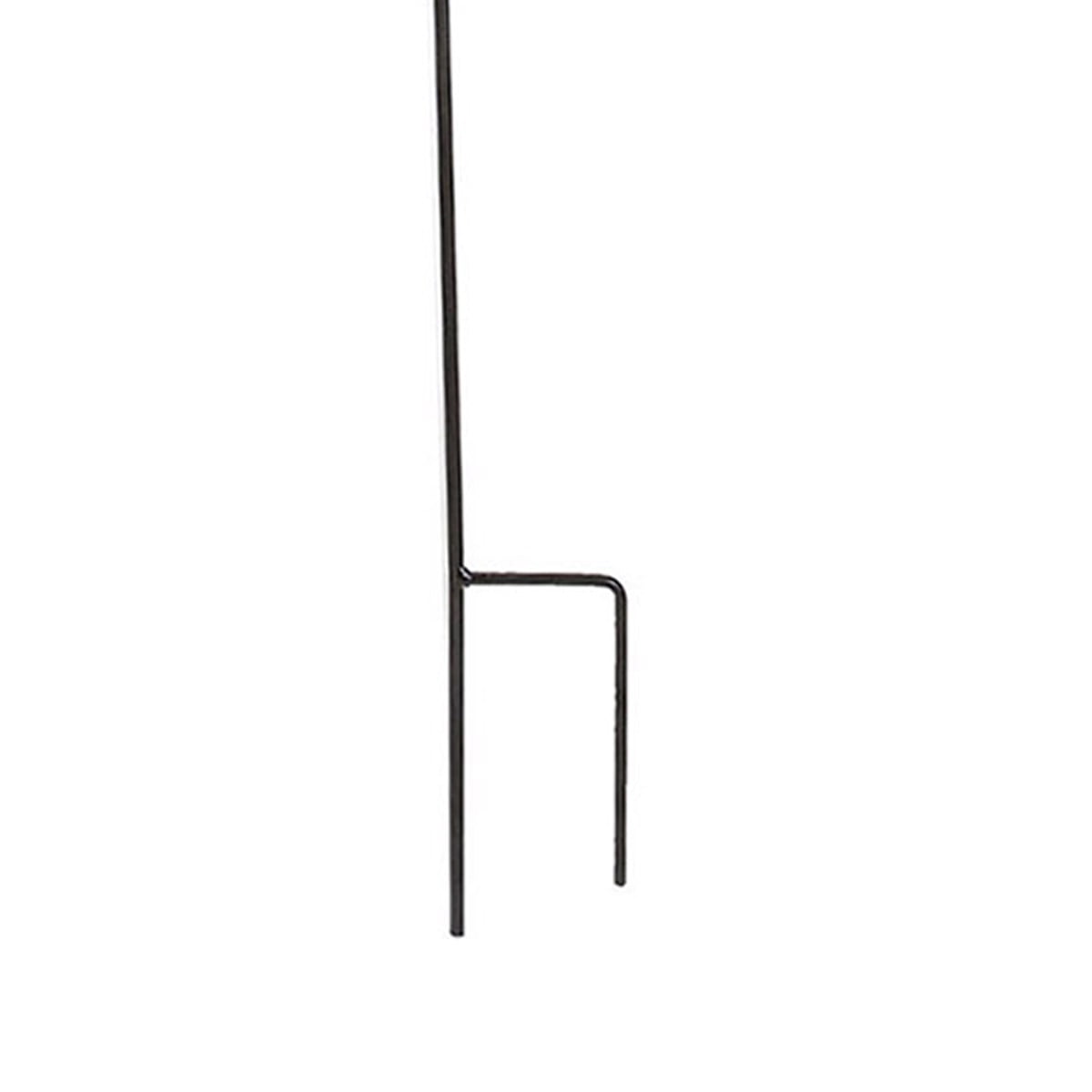 Expert Gardener 84" Black Double Offset Metal Shepherd Hook