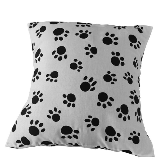 Cotton Paw Prints Animal Print Decorative Throw Pillow/Sham Cushion Cover