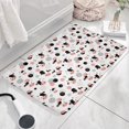 thumbnail image 3 of White Cow Dot Pattern Flannel Non Slip Door Rugs,Washable Door Mats Indoor,Decorative Door Mats,Dirt-Resistant and Absorbent Doormat for Entrance,Bedroom,Kitchen,Bathroom,23.5x16in(60x40cm), 3 of 5