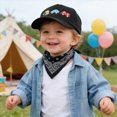 thumbnail image 2 of Gibobby Kids Cartoon Baseball Caps Excavator Cars Pin Pattern Adjustable Hat for Unisex Boys Girls Age 12-18 Months 1T 2T 3T 4T(3-8 Years,Black), 2 of 7