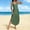 02 Green, variant on Women's Strapless Button-Front Midi Dress with Side Slit - Relaxed Fit Casual Summer Dress in Solid Colors