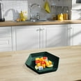 thumbnail image 7 of Hexagonal Large Fruit Tray Home Living Room Coffee Table Candy Tray Food Tray (Green), 7 of 7