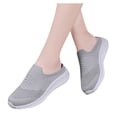 thumbnail image 4 of Fashion Women's Casual Shoes Breathable Slip-on Wedges Outdoor Leisure Sneakers Sneakers for Women Size 8 Wide Sneakers for Women And Gray, 4 of 8