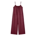 thumbnail image 5 of Women's Jumpsuits Casual Loose Wide Leg Fashion Strapless Pants Romper,,L, 5 of 5