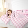thumbnail image 3 of Erosebridal Pink Watercolor Bow Twin Comforter Sets for Girls, Pink Bow Bedding Set for Women, Pink Reversible, 2-Piece, 3 of 6