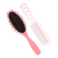 thumbnail image 1 of Raindrops 1Set Hairbrush for Daily Use with Steel Comb and Soft Paddle Comb for Gentle Detangling and Styling, 1 of 8