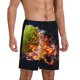 thumbnail image 2 of Fotbe Tennis Ball In Fire1 Pantalones Cortos de Pijama para Hombre, Ropa de Dormir, Pantalones de Pijama Cortos para Hombre-X-Large, 2 of 6