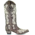 thumbnail image 2 of CORRAL Adult Female Flowered Embroidery & Crystals Studs Boots, Color: Tobacco, Size: 9.5, Width: M, 2 of 4