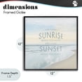 thumbnail image 4 of Stupell Industries Shabby Chic Sunrise & Sunset Statement Black Framed Giclee Art, 12 x 12, by Natalie Carpentieri, 4 of 8