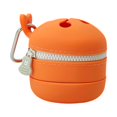 thumbnail image 1 of Organizador de botes de basura para pesca con mosca, de silicona, ligero y resistente. Naranja, 1 of 8