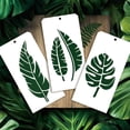 thumbnail image 4 of 12 Pcs Decorative Painting Templates 12 Styles Large Leaf Painting Stencils Reusable Border Stencil Leaf Stencils for Painting on Tile Wall Floor Scrapbooking Decor Drawing Tracing colorful, 4 of 9