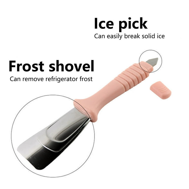 Sticker Scraper Tool, Stainless Steel Refrigerator Scraper, Comfortable  Handle Stove Scraper, Curved Shovel Head Refrigerator Ice Shovel, Freezer  Ice