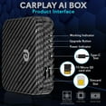 thumbnail image 2 of Pyle Wireless Carplay iA Box, 4GB RAM 64GB ROM, 2.4GHz, 5GHz Dual Band WiFi BT Octa Core 64Bits D, 4K Full HD, H.265, USB3.0 Android Box, Screen Mirroring, Install Android Apps - PAS20BD, 2 of 8