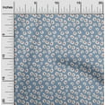 thumbnail image 1 of oneOone Viscose Jersey Grayish Blue Fabric Artistic Flower Quilting Supplies Print Sewing Fabric By The Yard 60 Inch Wide, 1 of 5