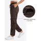 thumbnail image 4 of Pantalones cargo CRZ YOGA Lightweight para mujer Hot Fudge Brown, 4 of 5