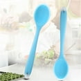 thumbnail image 2 of 1 Pcs Silicone Cooking Spoons,8 Inch Heat Resistant Kitchen Spoons for Mixing,Kitchen Spoons Utensils,Nonstick Mixing Spoon for Baking Stirring Serving, Non-Toxic and Dishwasher Safe(Blue), 2 of 4
