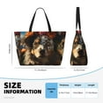 thumbnail image 4 of Balery Flower Crown Dog Beach Travel Bag - Water-Resistant, Large Capacity Lightweight Tote with 7 Pockets for Women and Men - Perfect for Beach, Pool, Gym, and Travel, 4 of 7