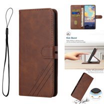Compatible for Samsung Galaxy S23 Ultra Wallet Case with Card Slots Holder Magnetic Flip Cover, Luxury PU Leather Soft Silicone Shockproof Kickstand Folio Case for Samsung Galaxy S23 Ultra,Brown