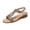Gold, variant on Wedge Sandals for Women Rhinestone Summer Elastic Strap Open Toe Solid Color Holidays Beach Comfortable Sandals Black