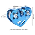 thumbnail image 5 of Pulley Tandem Speed Dual Trolley Rescue Climbing Dual Pulley With Ball 2y, 5 of 5