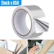 thumbnail image 1 of LYD Cinta de papel de aluminio de 2 pulgadas y 65 pies, cinta de metal autoadhesiva, cinta plateada Cinta de papel de aluminio para conductos, buena para cinta HVAC LYD Cinta de papel de aluminio, 1 of 2