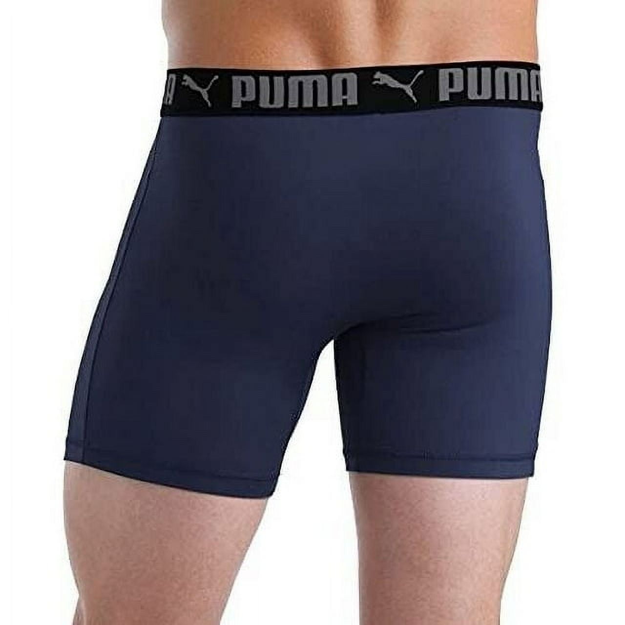 Puma Men's Microfiber Boxer Brief, 5-pack ( Black / Grey / Blue) Size S -  Walmart.com