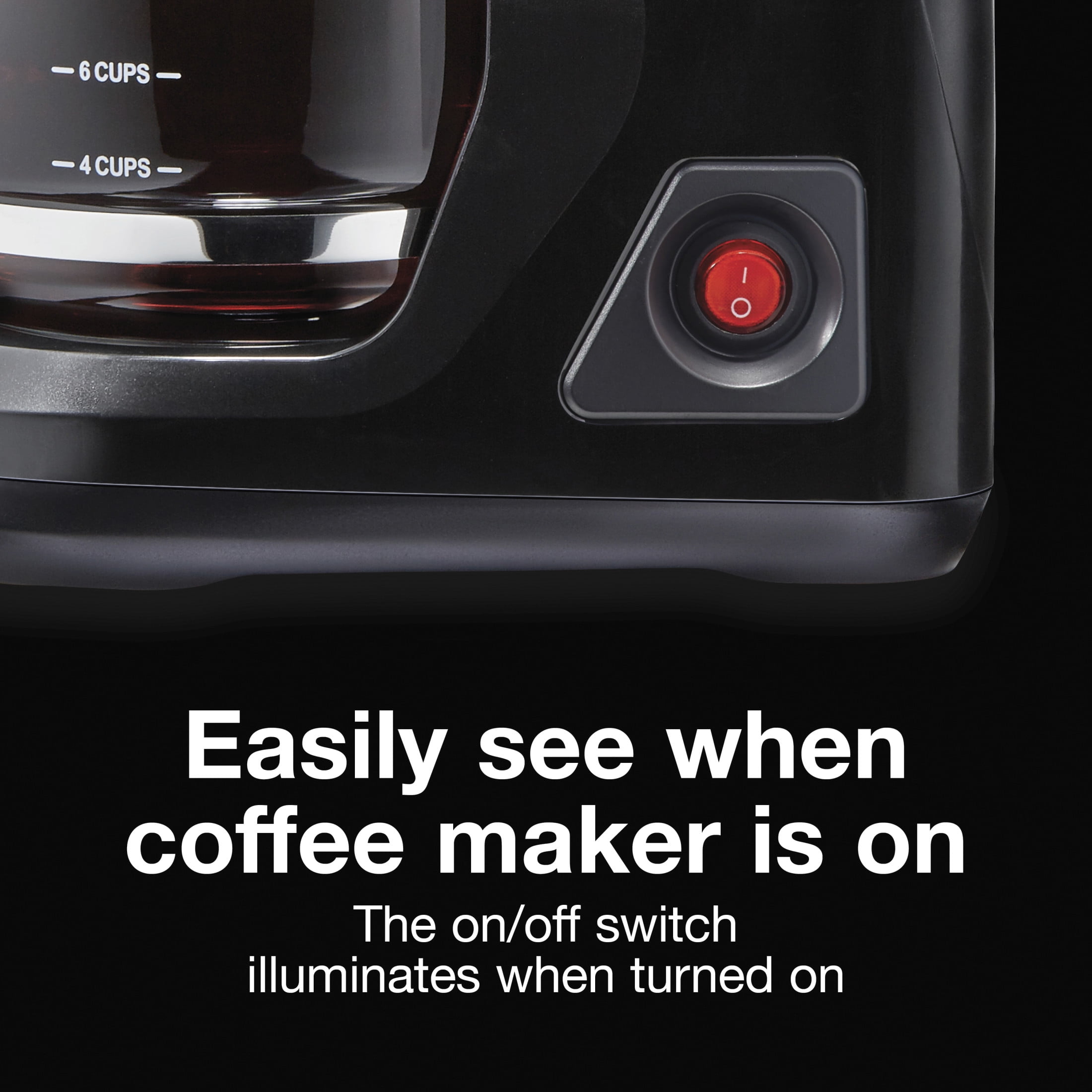 Proctor Silex Front Fill 12-Cup Drip Coffee Maker Machine with Glass Coffee Pot, Cafetera, Black