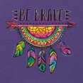 thumbnail image 2 of Colorful Neon Be Brave Dreamcatcher | Dean Russo Art Pop Culture Ladies Racerback Tank Top, Purple Rush, Medium, 2 of 6