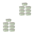 thumbnail image 1 of Contenedores de almacenamiento Bewildely transparentes 7 piezas Verde, 1 of 6