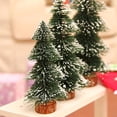 thumbnail image 5 of Small 6" 8" 10" Artificial Norfolk Pine Tree with Pot Green Faux Christmas Tree for Front Porch Indoor Outdoor Outside Christmas Decoration, 5 of 9