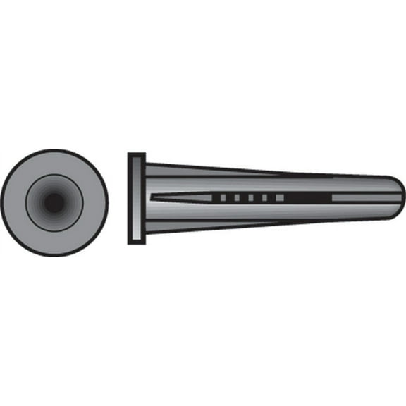 Hillman #8 - #10 Thread x 7/8 In. Blue Conical Plastic Anchor (14 Ct.) 5036