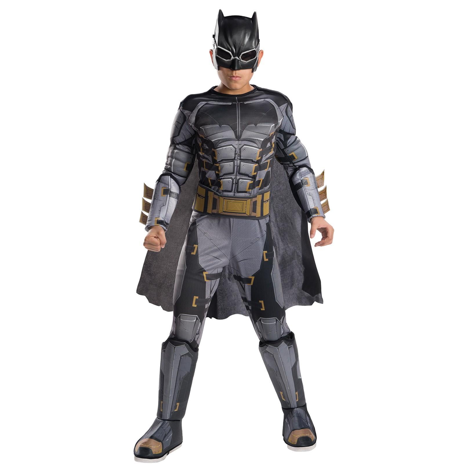 Deluxe Batman Dawn Of Justice Fancy Dress Muscle Chest Costume Kids Boys Outfit 