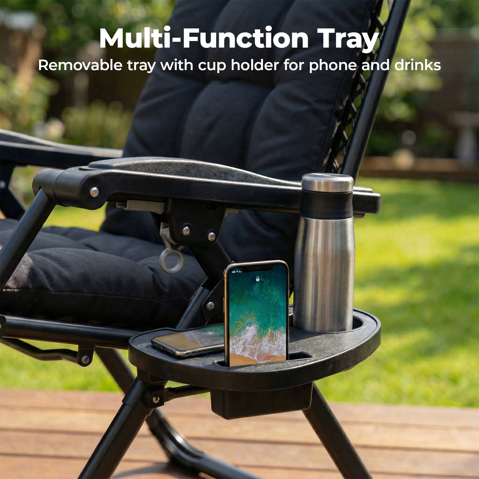 Alvantor Portable Zero Gravity Chair with Ergonomic Design and 440 lbs Capacity