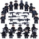 thumbnail image 3 of Set de bloques de construcción Toysvill SWAT Military Police con SUV, 22 unidades, 3 of 7