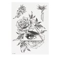 thumbnail image 2 of Temporary  Sticker - Waterproof Women  Sticker with Fantastic Flower Patterns for Arm Chest Back Leg Tattooing Art and Beauty, 2 of 8