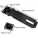 thumbnail image 2 of Padlock Hasp 6 Inch Door Latch, Padlock Hasp Exterior Door Lock With Screws, Stainless Steel Door Latch For Door, Drawer, Closet (black), 2 of 5