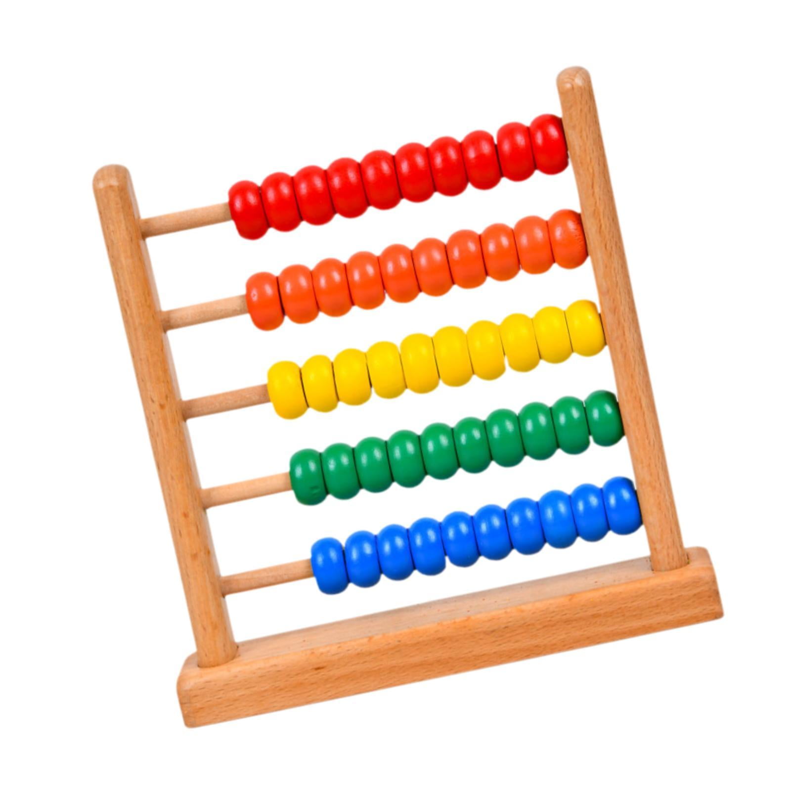 NAMOARLY Ábaco Infantil De Madera | 7 Columnas Y Cuentas | Calculadora Educativa Tradicional China