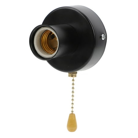 

Pull Switch Wall Light Lampholder with Chain Socket Ceiling Zipper Stainless Steel