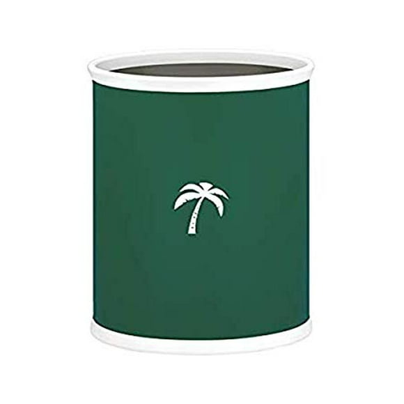 Kraftware Corp. 88774 kasualware 14 Inches Oval Wastebasket 13 Qt. Palm Tree