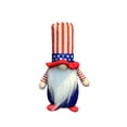 thumbnail image 2 of erdimoy 4th of July Patriotic Gnome Figurine Set, 2 Pack Red White Blue Plush Gnomes for Independence Day Table Decor, 2 of 5
