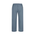 thumbnail image 5 of guisaled Mens Cargo Pants Big and Tall Cotton Drawstring Elastic Waist Trousers Pants Solid Color Athletic Jogger Sports Baggy Sweatpants, 5 of 6