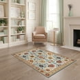 thumbnail image 2 of ODIKA Boho Southwestern Hallway Geometric Blooms Border Hallways Flower for Playroom, Bedroom, Reading Nook, Pet Friendly & Kids Safe Play, 2 of 7