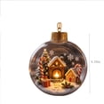 thumbnail image 3 of Qwtwty Glowing Christmas Story Ornament, Light-Up Shatterproof Clear Christmas Themed Hanging Ball Decoration with Warm LED Light, 3 of 7