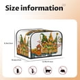 thumbnail image 5 of Lsque Thanksgiving Truck Print 4 Slice Toaster Cover , Kitchen Appliance Dustproof Protector , Toaster Protector Dustproof Kitchen Appliance Cover, 5 of 7