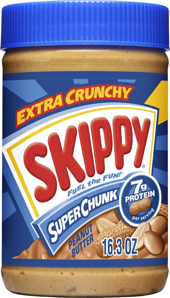 SKIPPY SUPER CHUNK Peanut Butter, 7 g Protein Per Serving, 16.3 oz