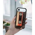 thumbnail image 5 of WIRESTER Shockproof Soft Rubber Cover Case for Apple iPhone 17 Air 6.6" 2025, Red Vintage Cassette Tape, 5 of 5