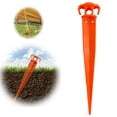 thumbnail image 3 of Outdoor 6Pcs Orange Heavy Duty ABS Plastic Tent Stakes Ground Camping 16 Inch, 3 of 8