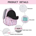 thumbnail image 2 of Animal Print Students Backpack Leopard Cheetah Pattern with Glitter Texture Fashionable School Bag for Students, 2 of 5