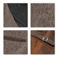 thumbnail image 4 of Cloudstyle Men's Mixed Fabric Single-Breasted Vest, 4-Button V-Neck Sleeveless Jacket for Autumn Urban Style, 4 of 6