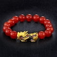 thumbnail image 2 of Pulsera china Pi Xiu de 12 mm Feng Shui para mujeres y hombres, joyería Pi Yao, regalo rojo, 2 of 9